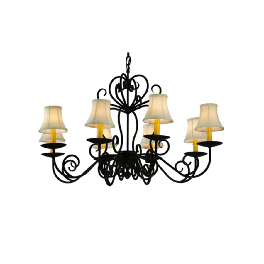 Meyda Tiffany Corrina 8 Light 36" Wide Chandelier - Blackwash Finish