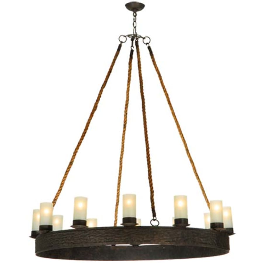 Meyda Tiffany Costello 12 Light 50" Wide Pillar Candle Style Chandelier