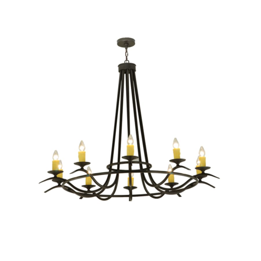 Meyda Tiffany Octavia 10 Light 58" Wide Taper Candle Style Chandelier