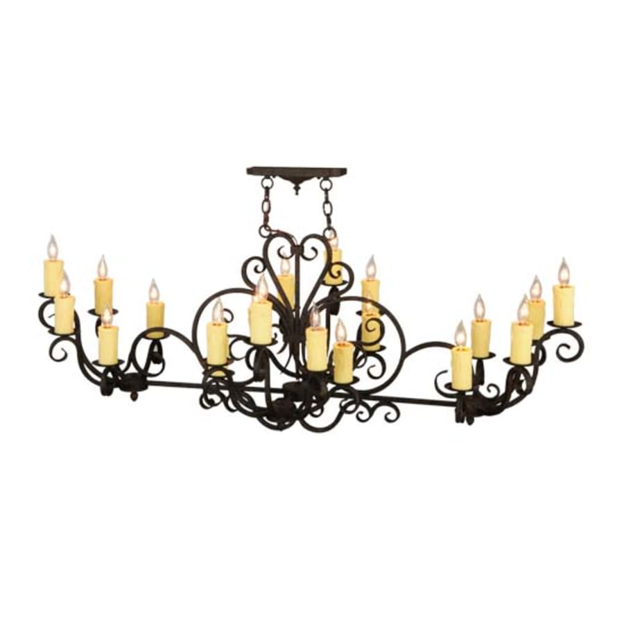 Meyda Tiffany Kean Moins 20 Light 34" Wide Pillar Candle Style Chandelier