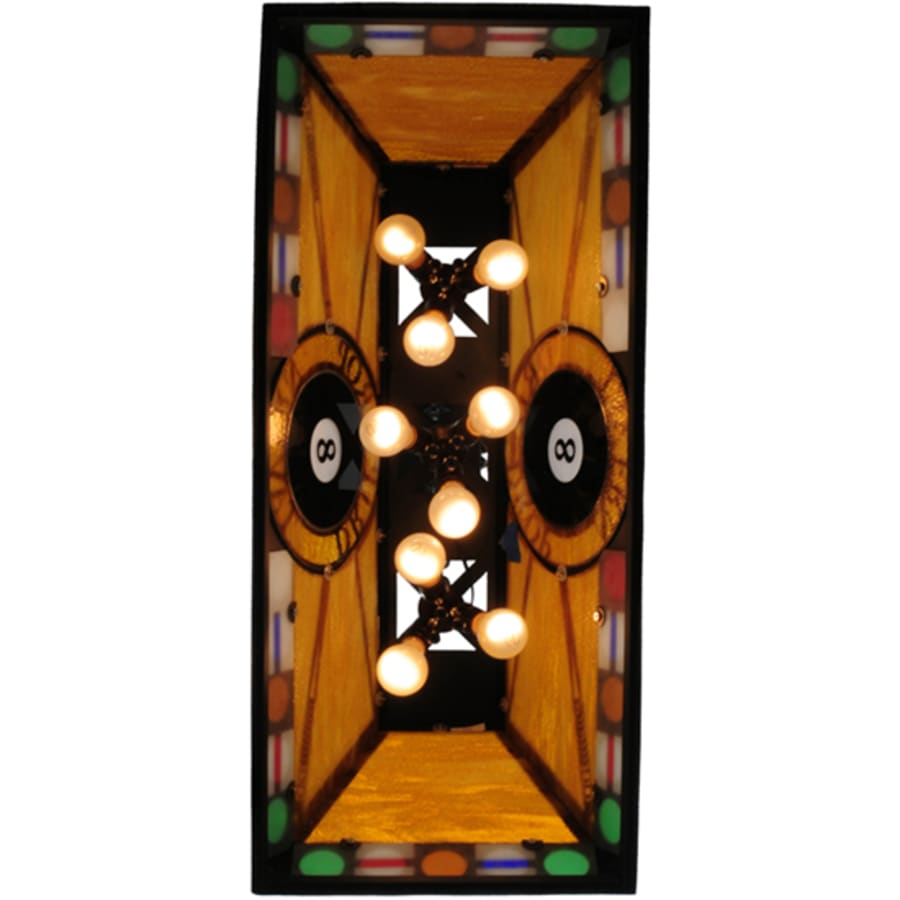 Meyda Tiffany Personalized 9 Light 39" Wide Billiard Linear Pendant