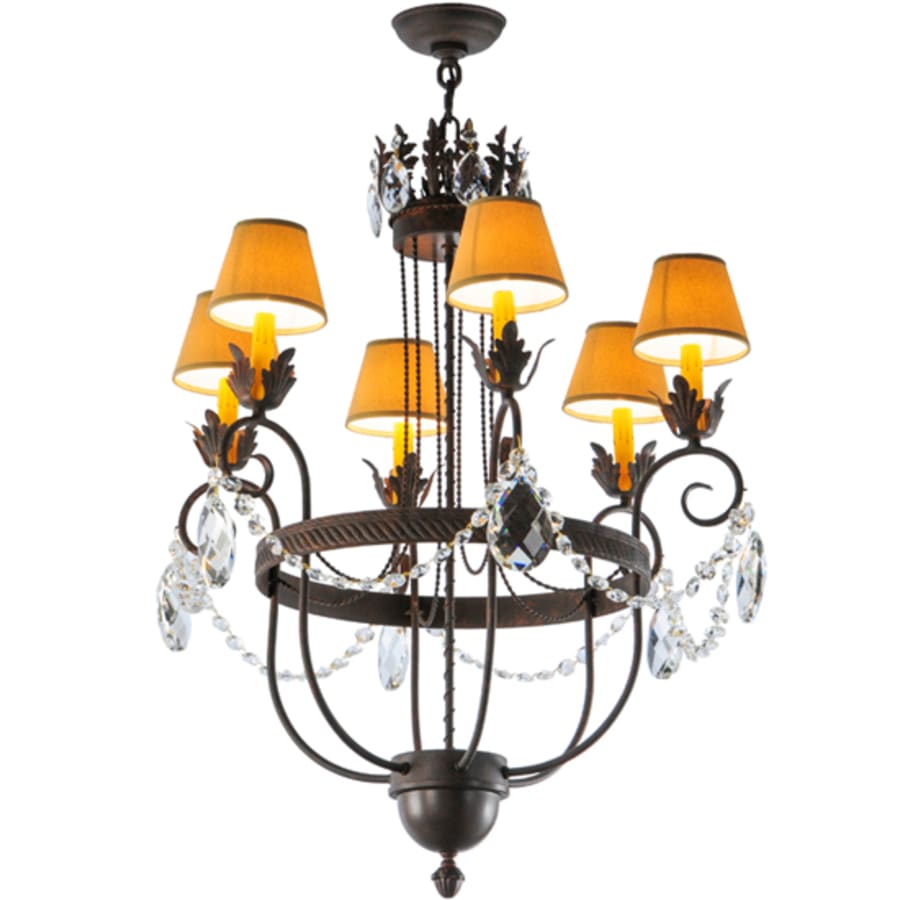 Meyda Tiffany Antonia 6 Light 27" Wide Crystal Chandelier