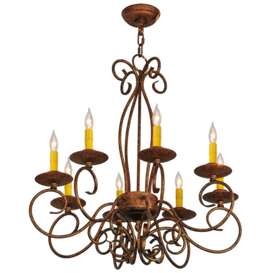 Meyda Tiffany Elisha 8 Light 26" Wide Taper Candle Style Chandelier
