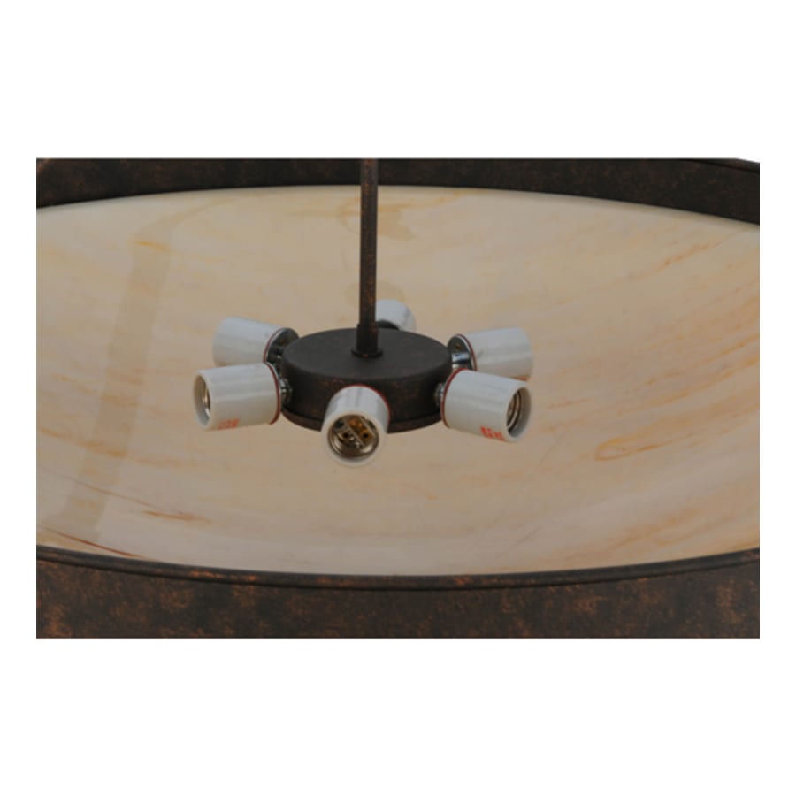 Meyda Tiffany Alysiales 5 Light 32" Wide Semi-Flush Bowl Ceiling Fixture