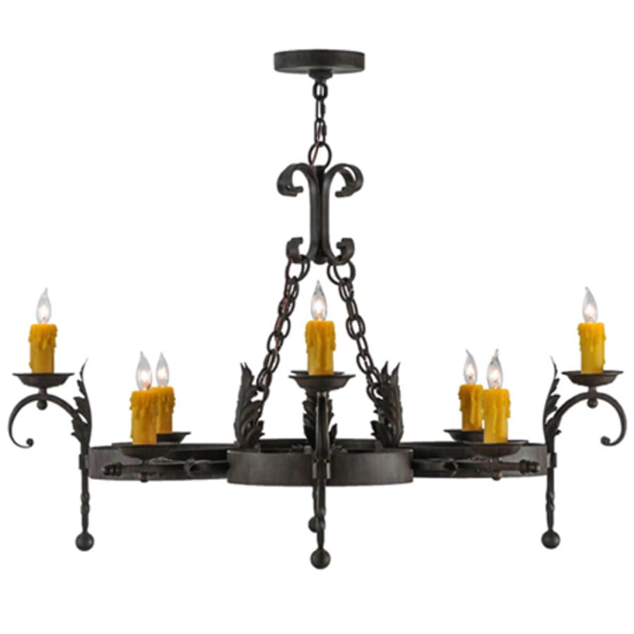 Meyda Tiffany Andorra 8 Light 42" Wide Taper Candle Style Chandelier