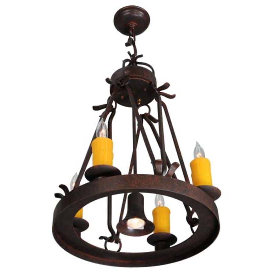 Meyda Tiffany Lakeshore 4 Light 19" Wide Taper Candle Multi Light Pendant