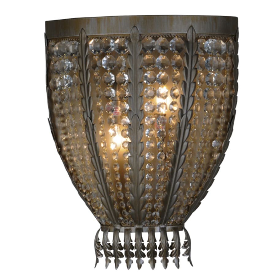 Meyda Tiffany Chrisanne Crystal 2 Light 21" Tall Wall Sconce