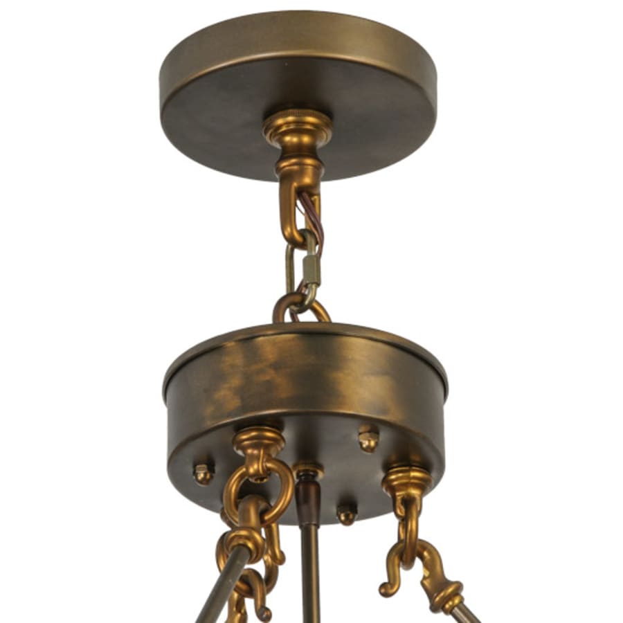 Meyda Tiffany Abbey 6 Light 24" Wide Taper Candle Pendant