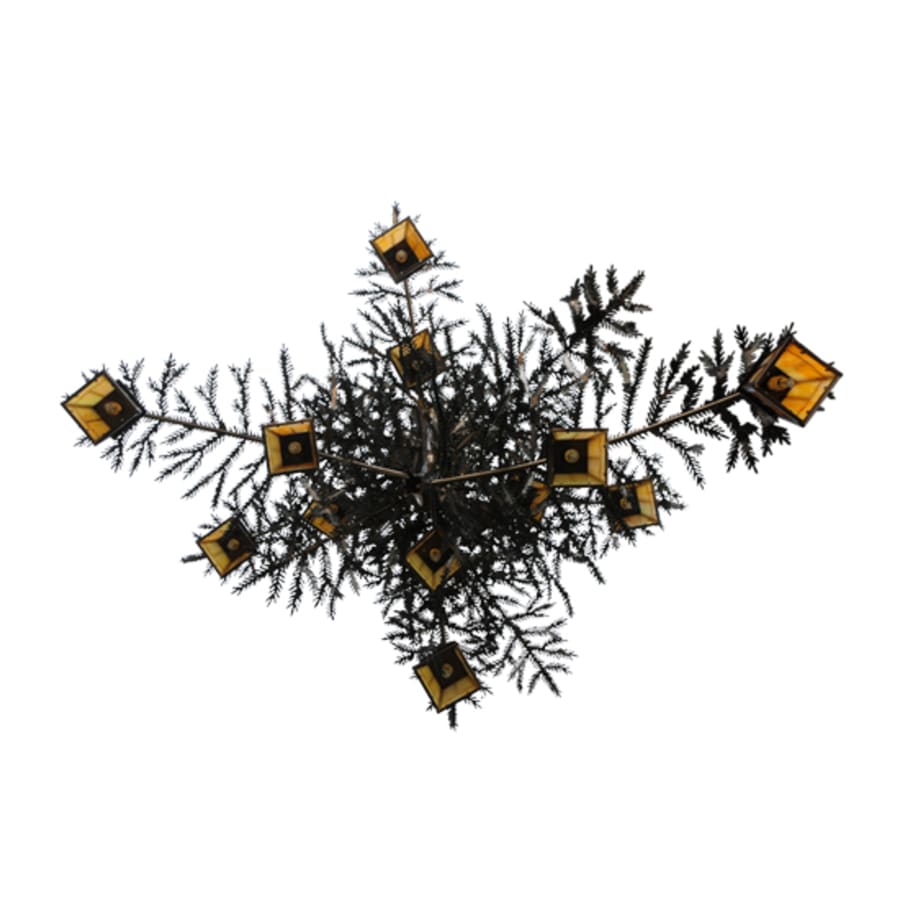Meyda Tiffany Pine Branch Valley View 12 Light 52" Wide Chandelier