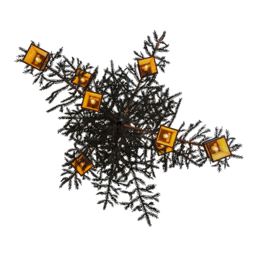 Meyda Tiffany Pine Branch 8 Light 48" Wide Chandelier