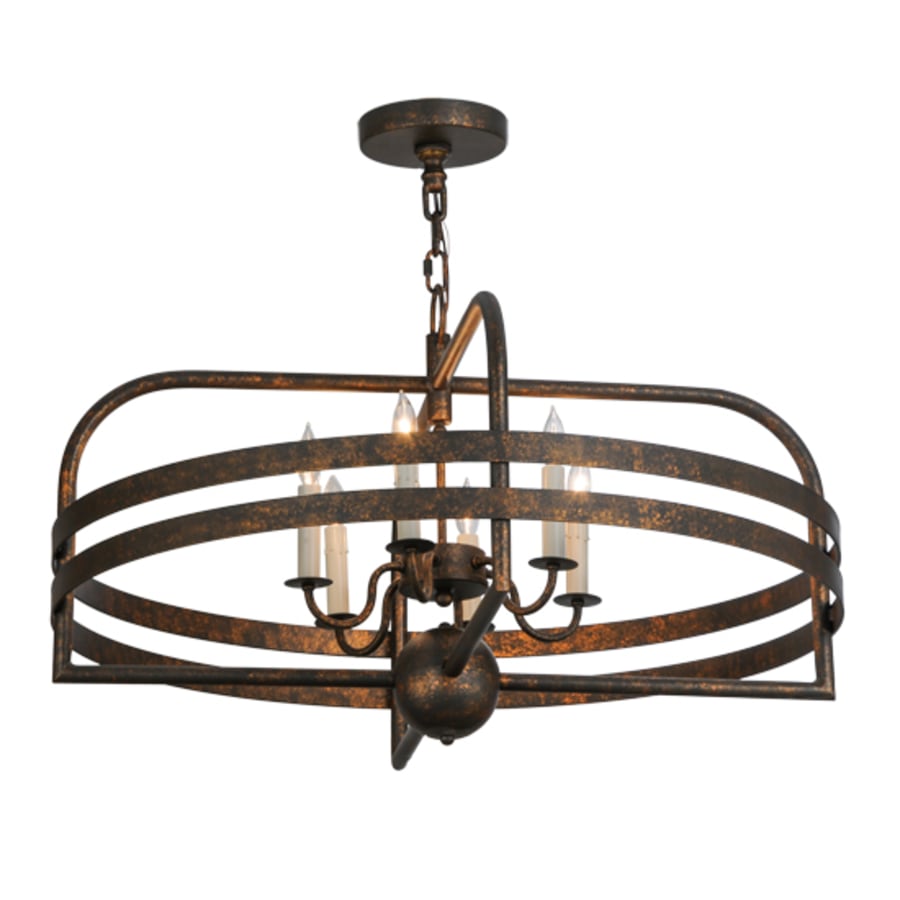 Meyda Tiffany Aldari 6 Light 32" Wide Taper Candle Style Chandelier