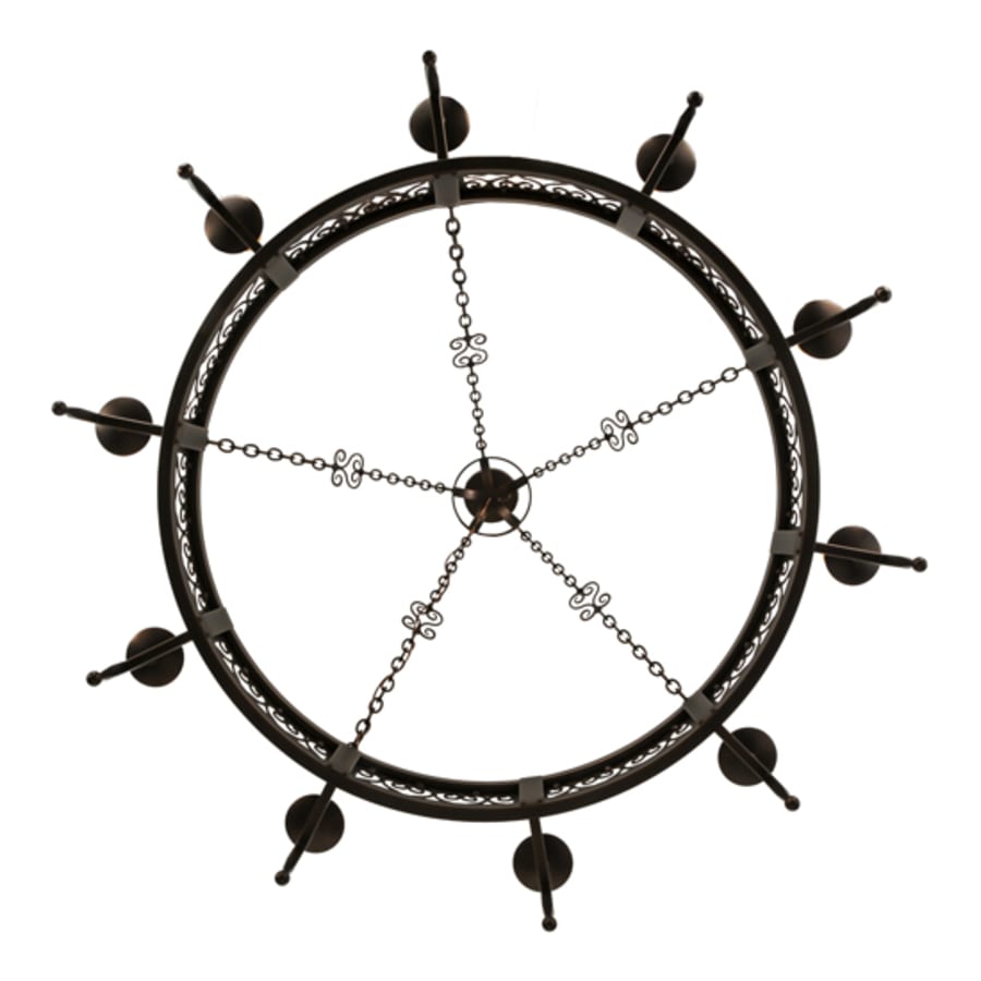 Meyda Tiffany Toscano 10 Light 60" Wide Taper Candle Ring Chandelier