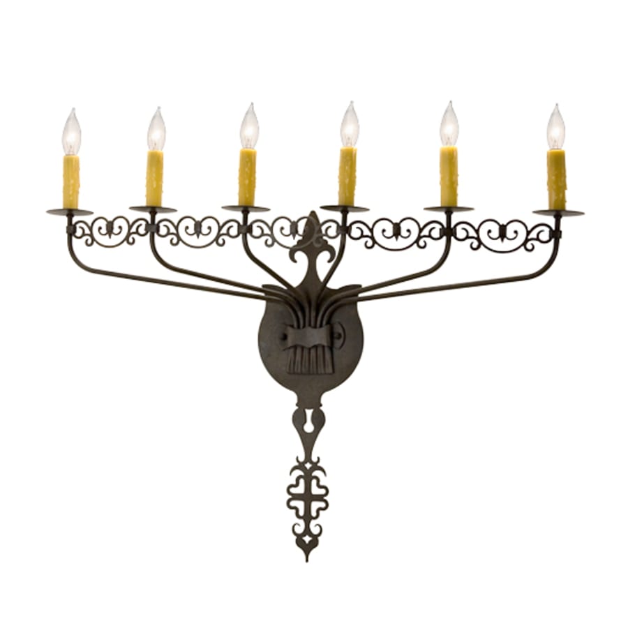 Meyda Tiffany Almonte 6 Light 26" Tall Wall Sconce