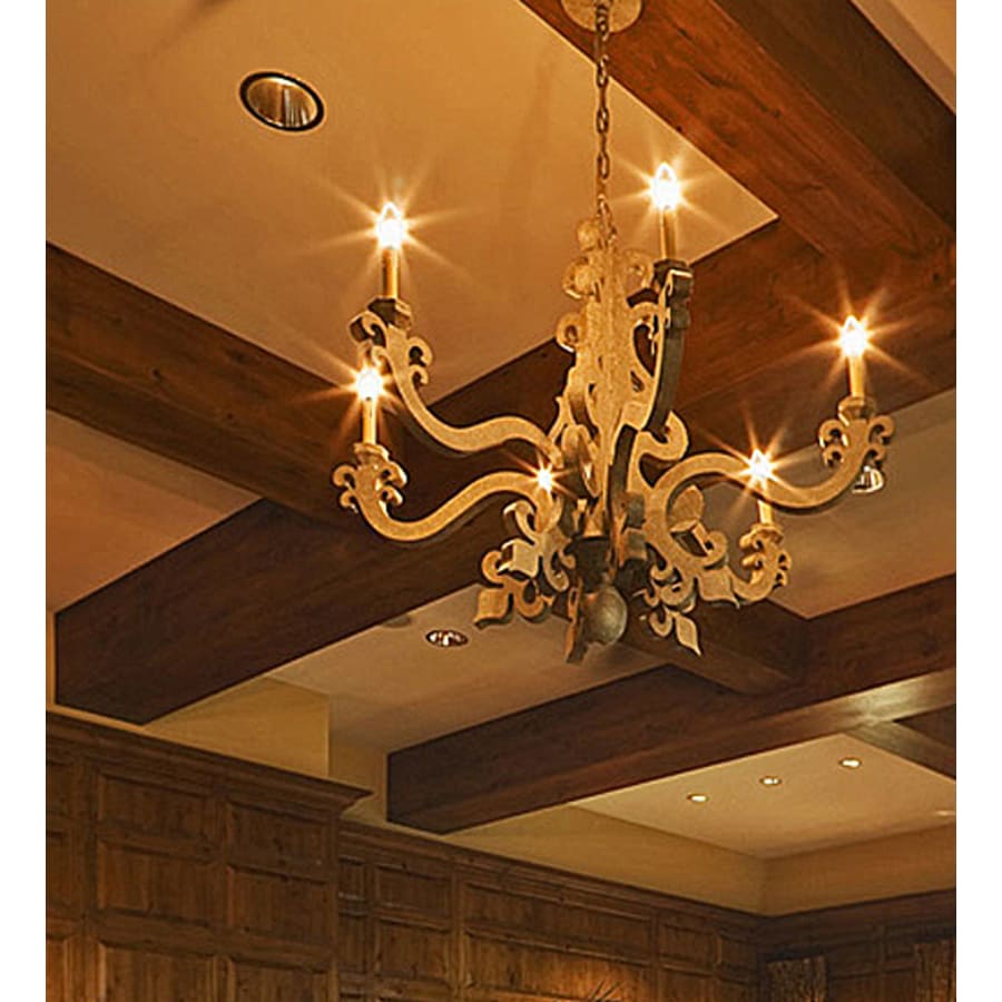Meyda Tiffany Tristan 6 Light 45" Wide Taper Candle Style Chandelier