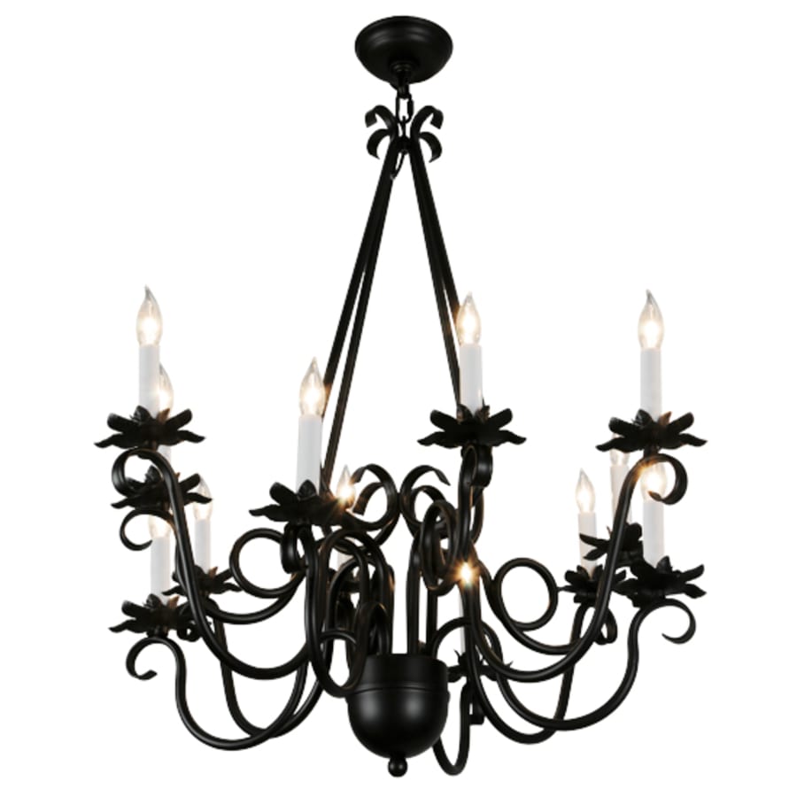 Meyda Tiffany Caleb 12 Light 32" Wide Taper Candle Style Chandelier