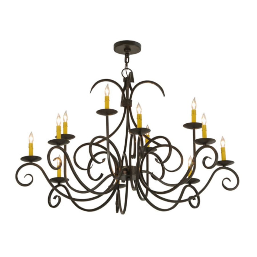 Meyda Tiffany Cypress 12 Light 48" Wide Taper Candle Style Chandelier