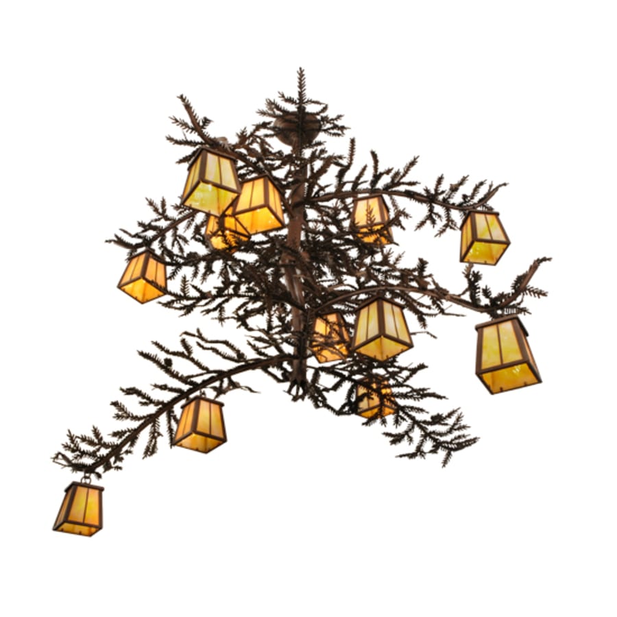 Meyda Tiffany Pine Branch Valley View 12 Light 42" Wide Chandelier