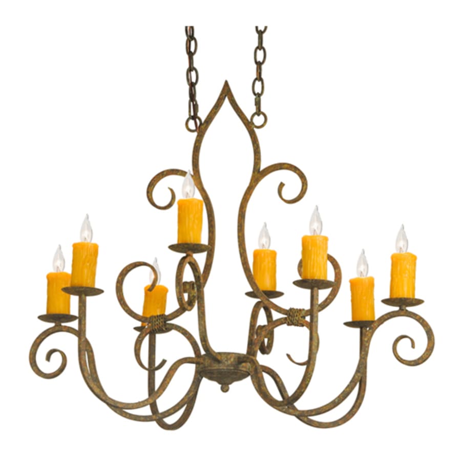 Meyda Tiffany Clifton 8 Light 26" Wide Taper Candle Style Chandelier