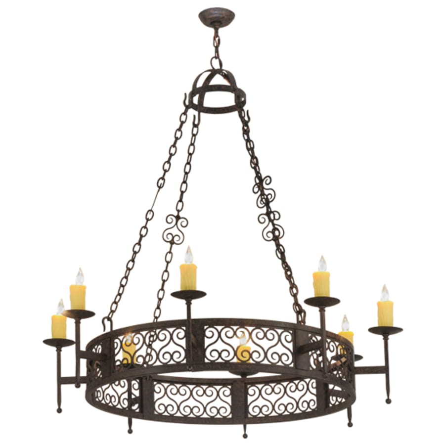 Meyda Tiffany Toscano 8 Light 50" Wide Taper Candle Style Chandelier