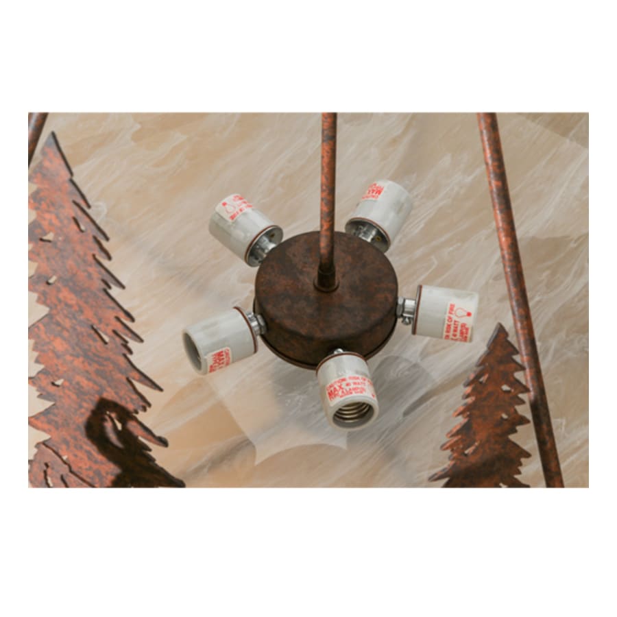 Meyda Tiffany Ironwood 5 Light 30" Wide Pendant