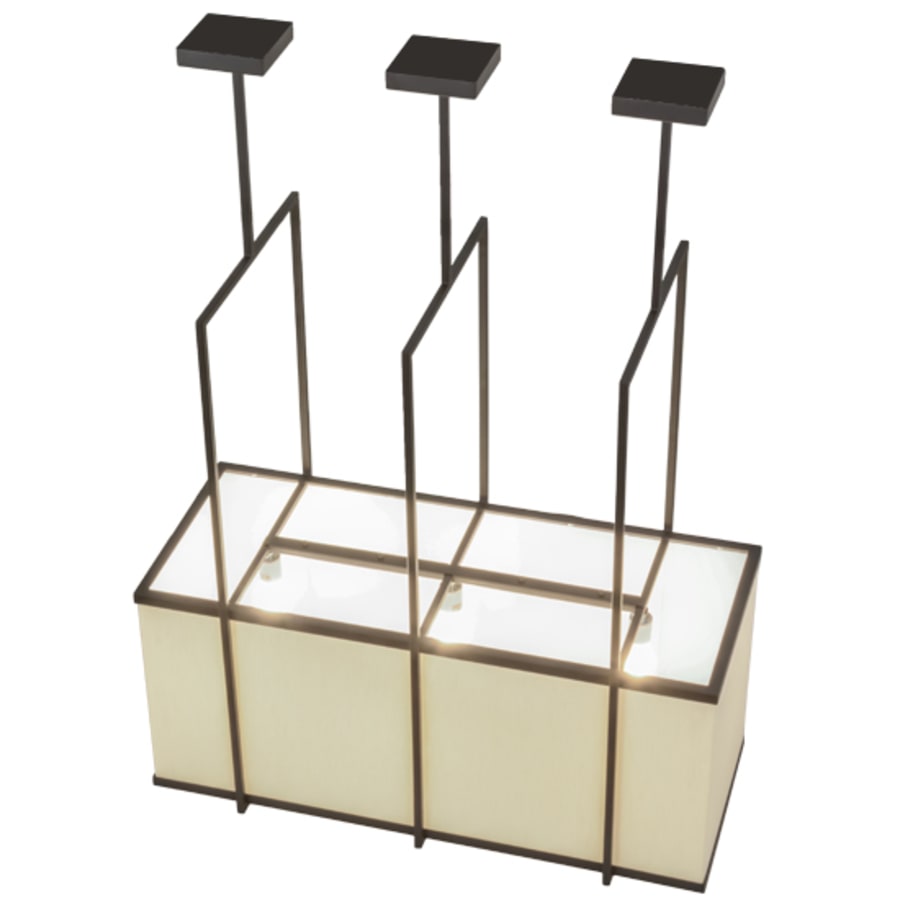 Meyda Tiffany Langedon 3 Light 36" Wide Linear Pendant