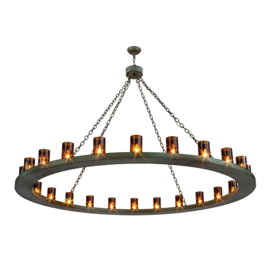 Meyda Tiffany Loxley 24 Light 72" Wide Ring Chandelier