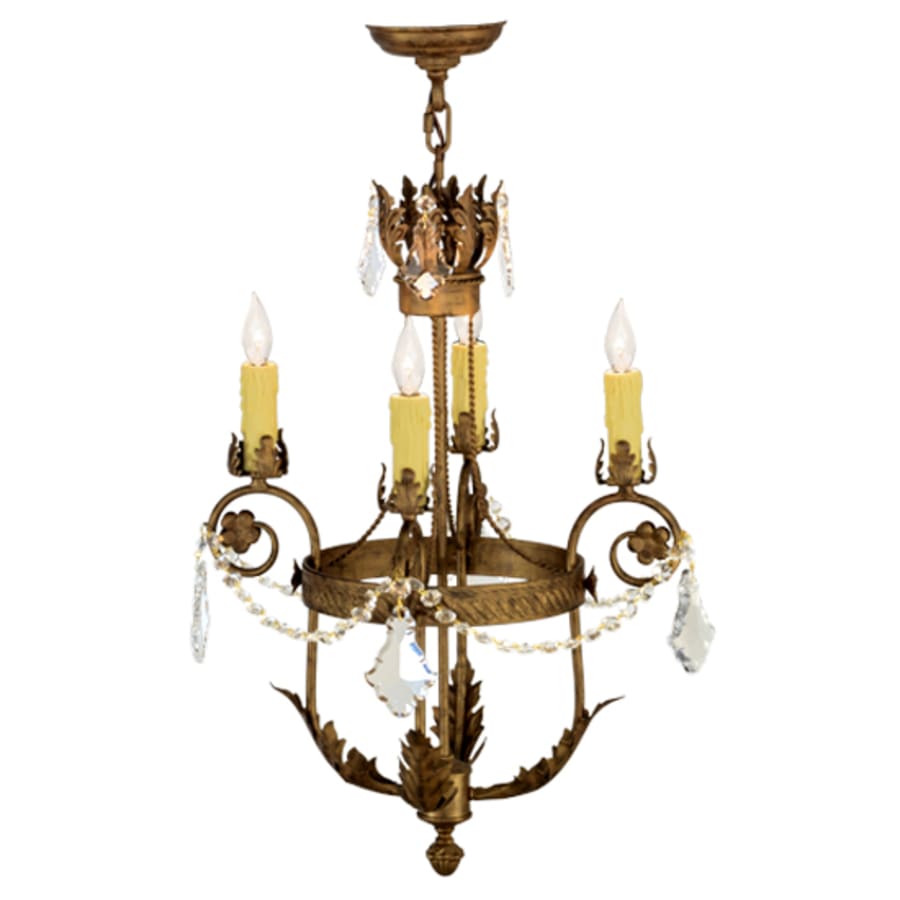 Meyda Tiffany Antonia 4 Light 18" Wide Taper Candle Multi Light Pendant