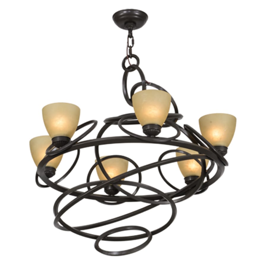 Meyda Tiffany Anneau 6 Light 29" Wide Ring Chandelier