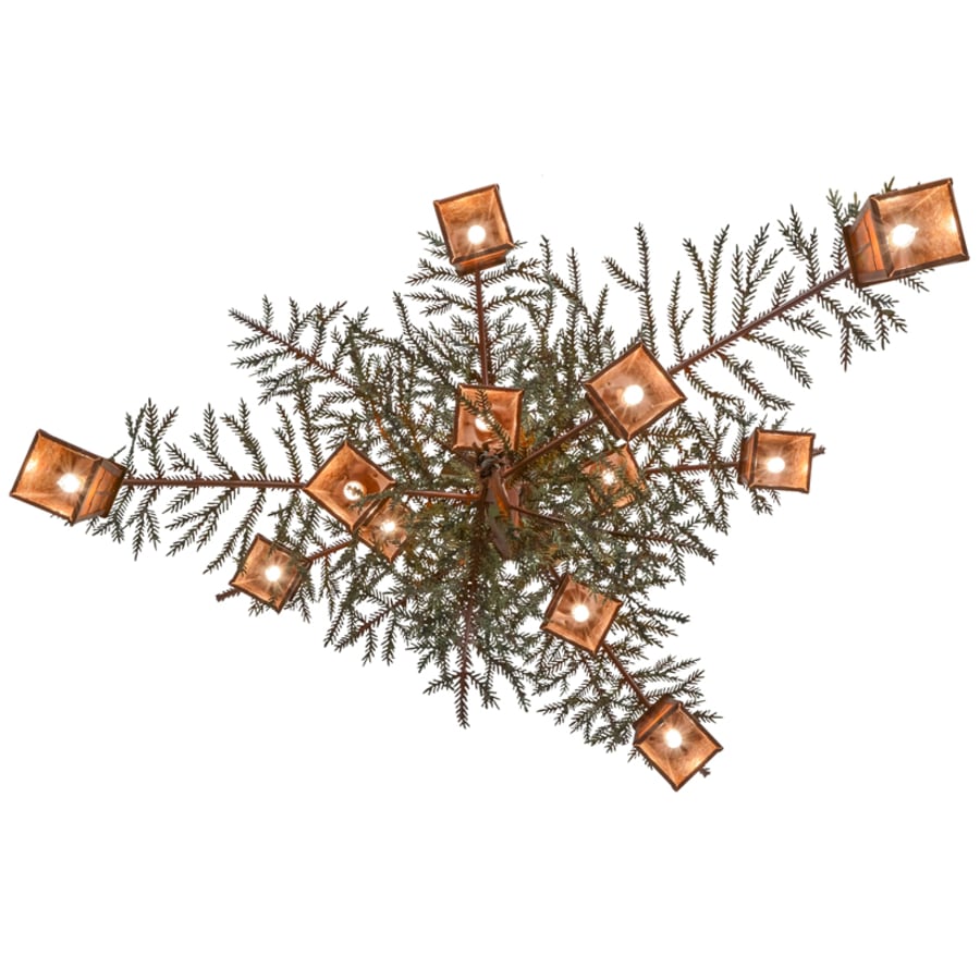 Meyda Tiffany Pine Branch Valley View 12 Light 52" Wide Chandelier