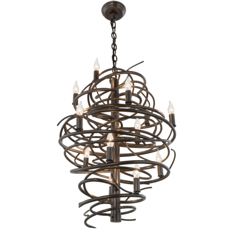 Meyda Tiffany Cyclone 13 Light 20" Wide Taper Candle Pendant