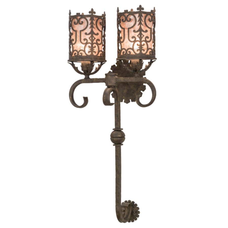 Meyda Tiffany Oskar 2 Light 36" Tall Wall Sconce