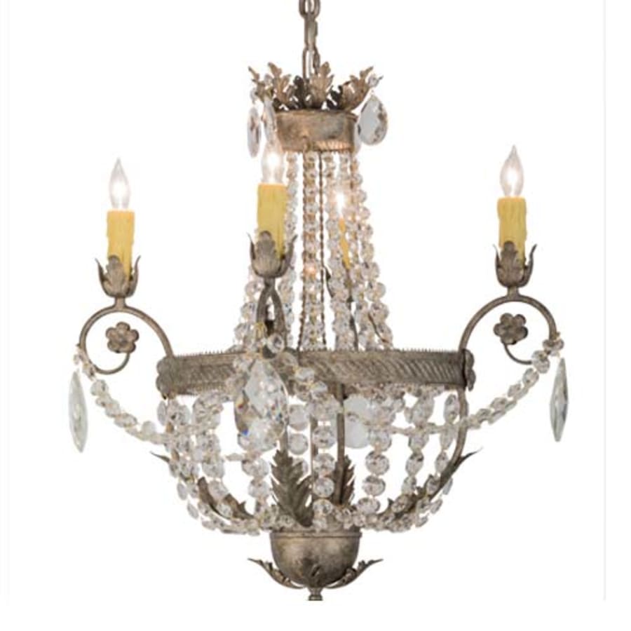 Meyda Tiffany Antonia 4 Light 26" Wide Crystal Candle Style Chandelier