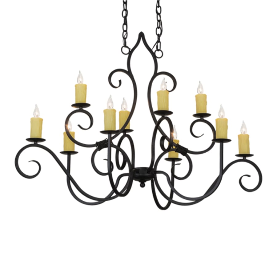 Meyda Tiffany Clifton 10 Light 26" Wide Taper Candle Style Chandelier