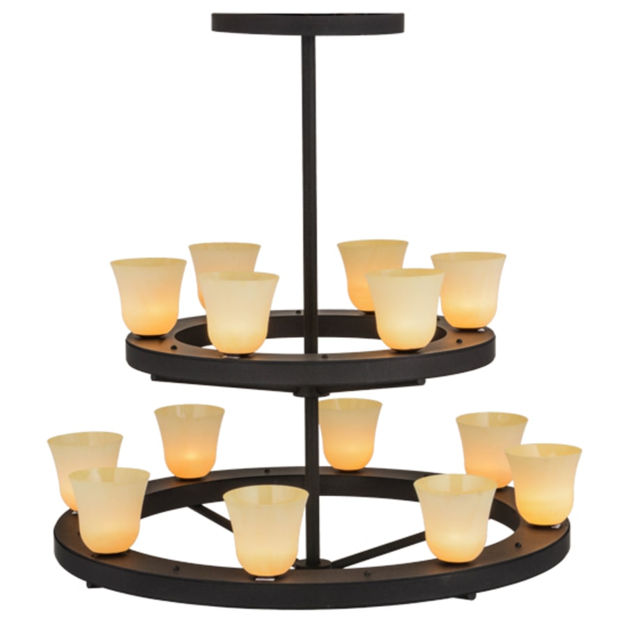 Meyda Tiffany Loxley Piedmont 14 Light 57" Wide Ring Chandelier