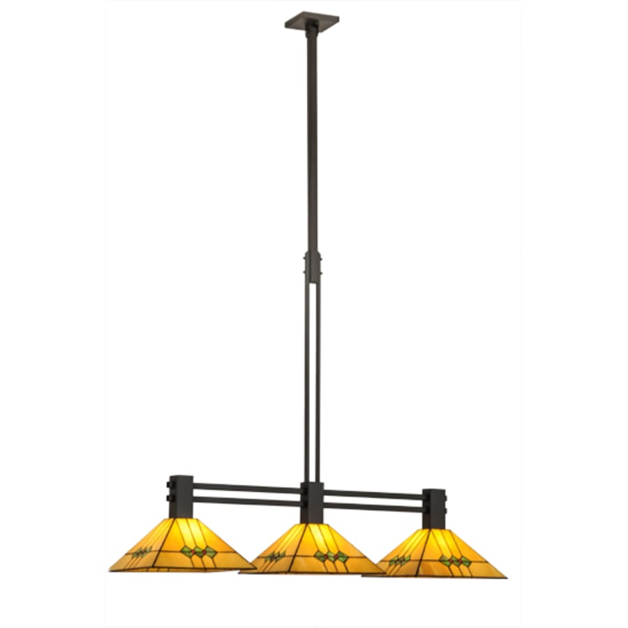 Meyda Tiffany Martini 3 Light 47" Wide Linear Pendant