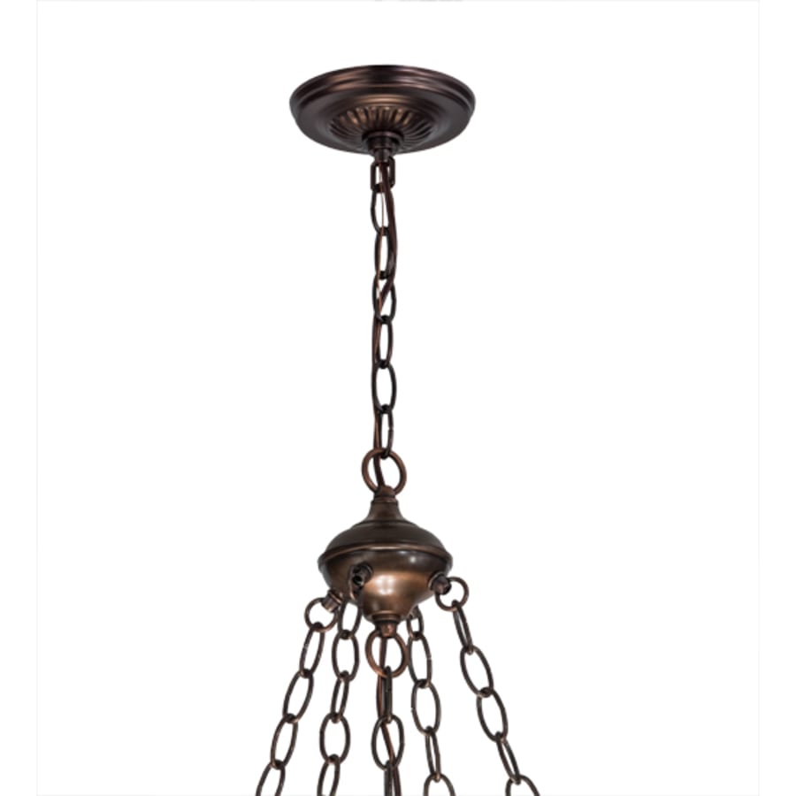 Meyda Tiffany Pinecone 4 Light 22" Wide Pendant