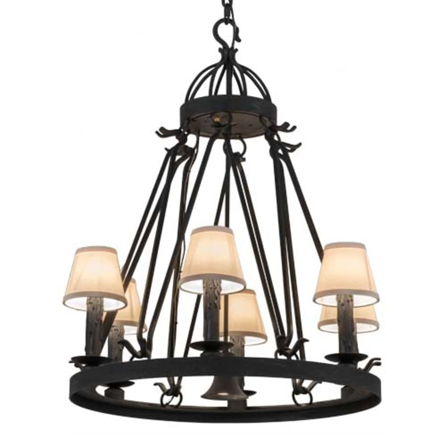 Meyda Tiffany Lakeshore 6 Light 28" Wide Ring Chandelier