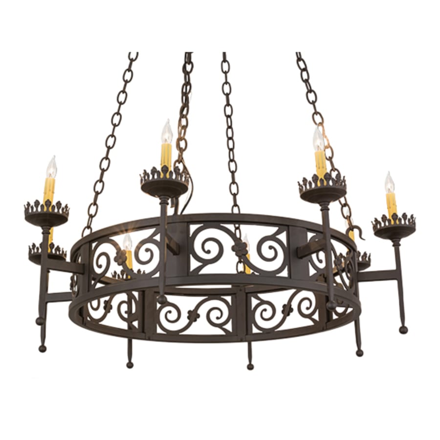 Meyda Tiffany Majella 8 Light 42" Wide Taper Candle Style Chandelier