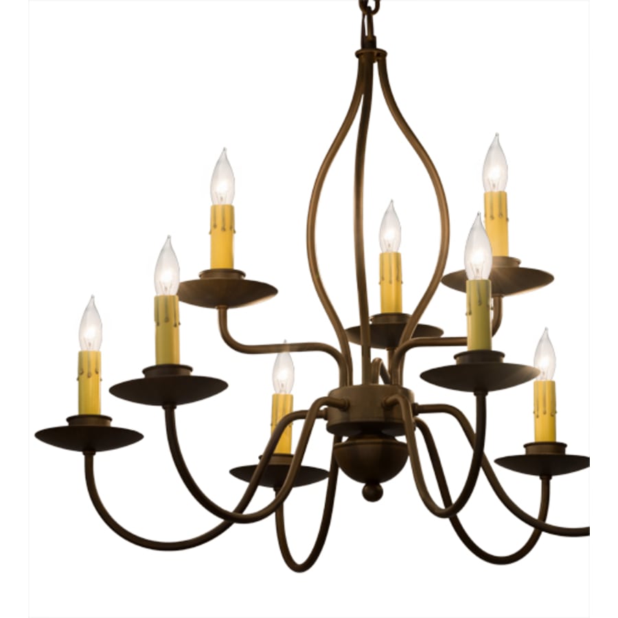 Meyda Tiffany Earl 9 Light 28" Wide Taper Candle Style Chandelier