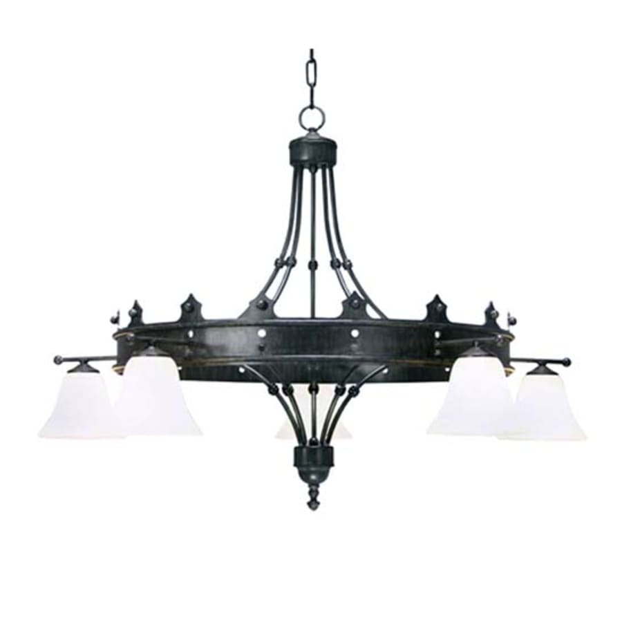 Meyda Tiffany Strada 5 Light 42" Wide Ring Chandelier