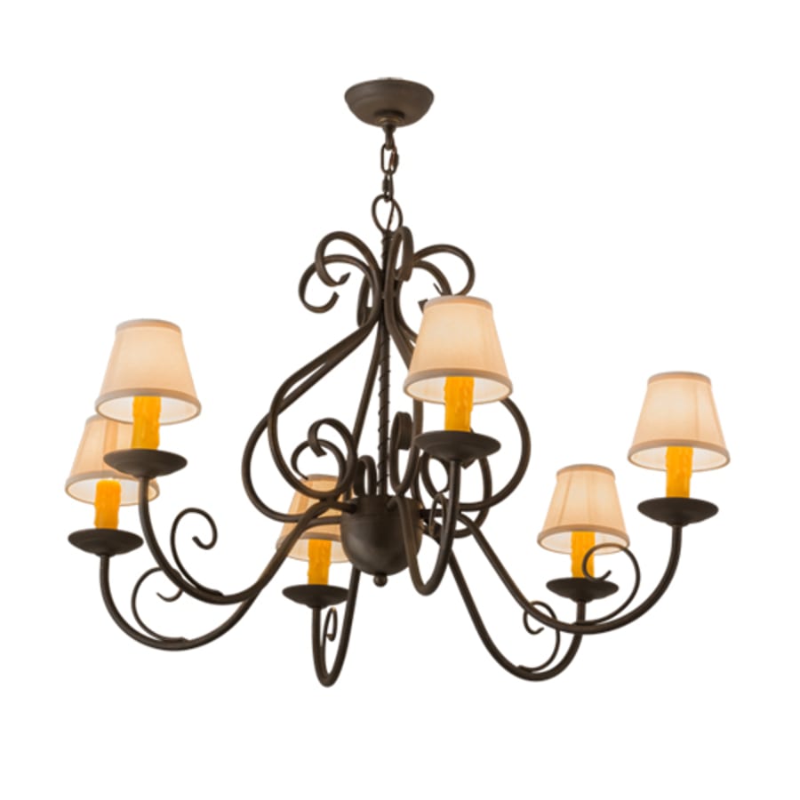 Meyda Tiffany Jenna 6 Light 37" Wide Chandelier