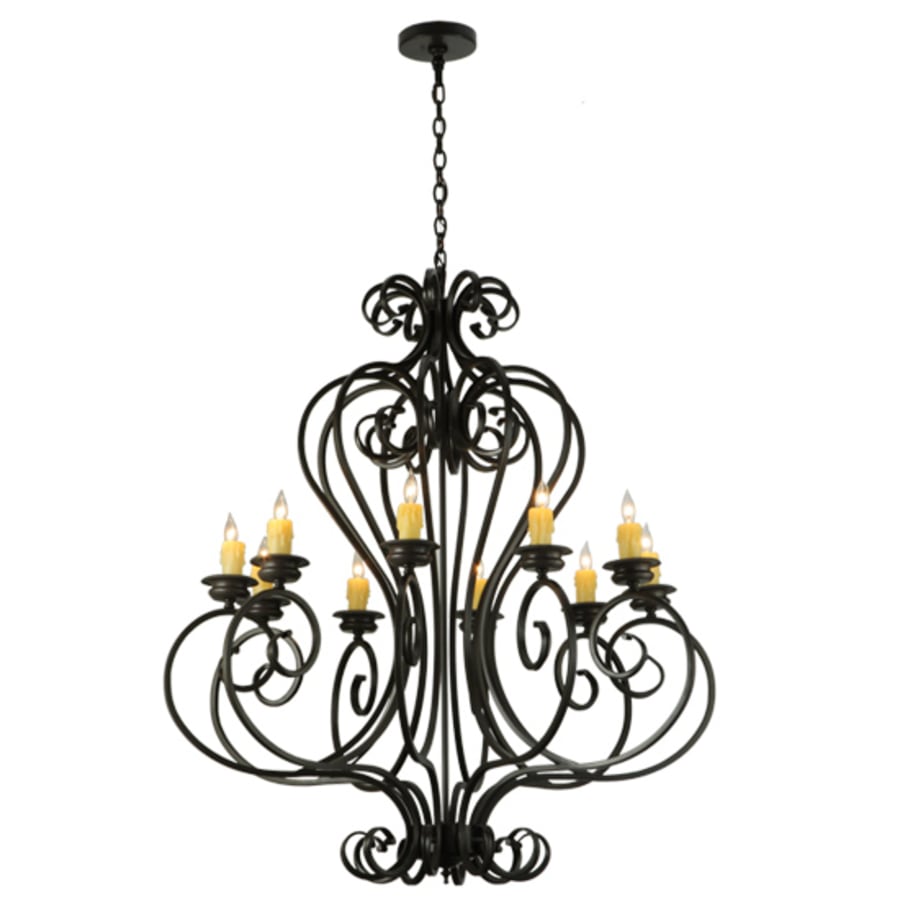Meyda Tiffany Fernando 10 Light 42" Wide Taper Candle Style Chandelier
