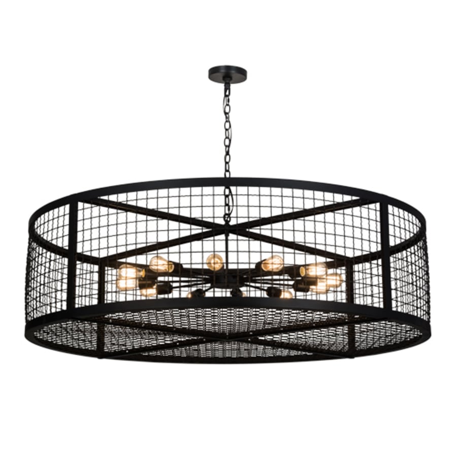 Meyda Tiffany Paloma Golpe 12 Light 60" Wide Cage Pendant