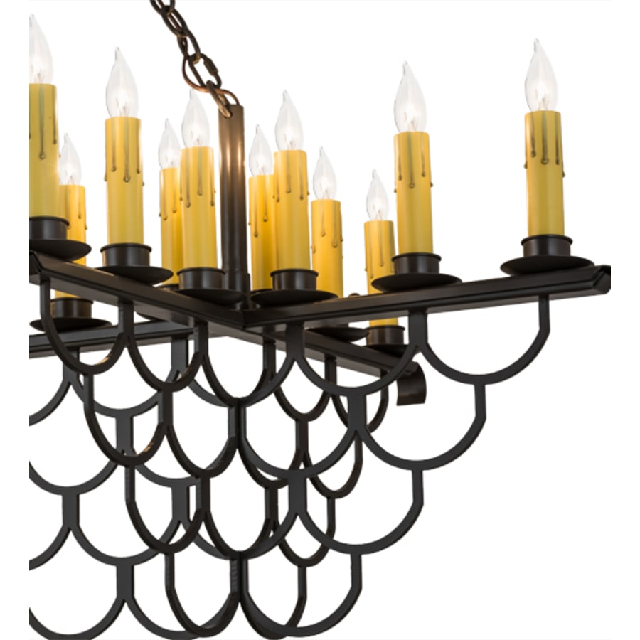 Meyda Tiffany Picadilly 23 Light 71" Wide Taper Candle Linear Chandelier