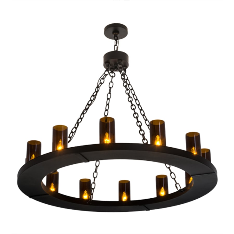 Meyda Tiffany Loxley 12 Light 42" Wide Ring Chandelier