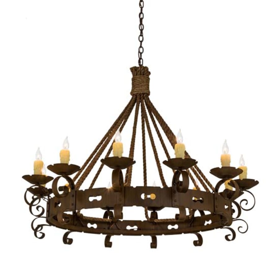 Meyda Tiffany Goulaine Corde 12 Light 48" Wide Taper Candle Style Chandelier