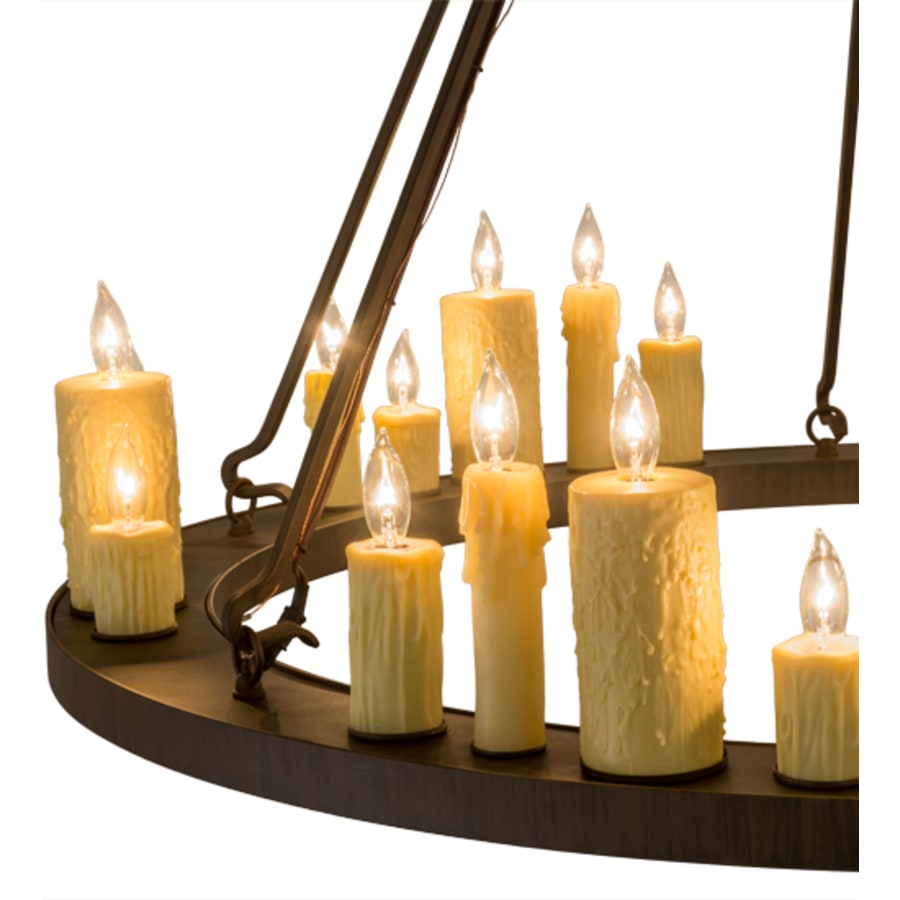 Meyda Tiffany Deina 24 Light 49" Wide Taper Candle Ring Chandelier