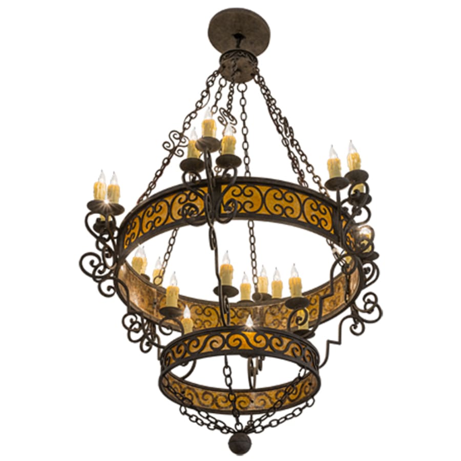 Meyda Tiffany Isabo 24 Light 48" Wide Taper Candle Style Chandelier