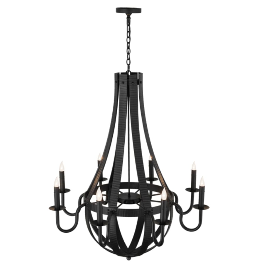 Meyda Tiffany Barrel Stave 8 Light 42" Wide Taper Candle Style Chandelier