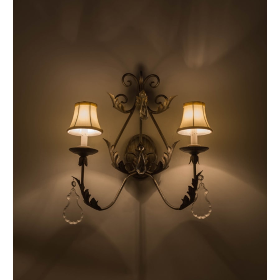 Meyda Tiffany French Elegance 2 Light 23" Tall Wall Sconce